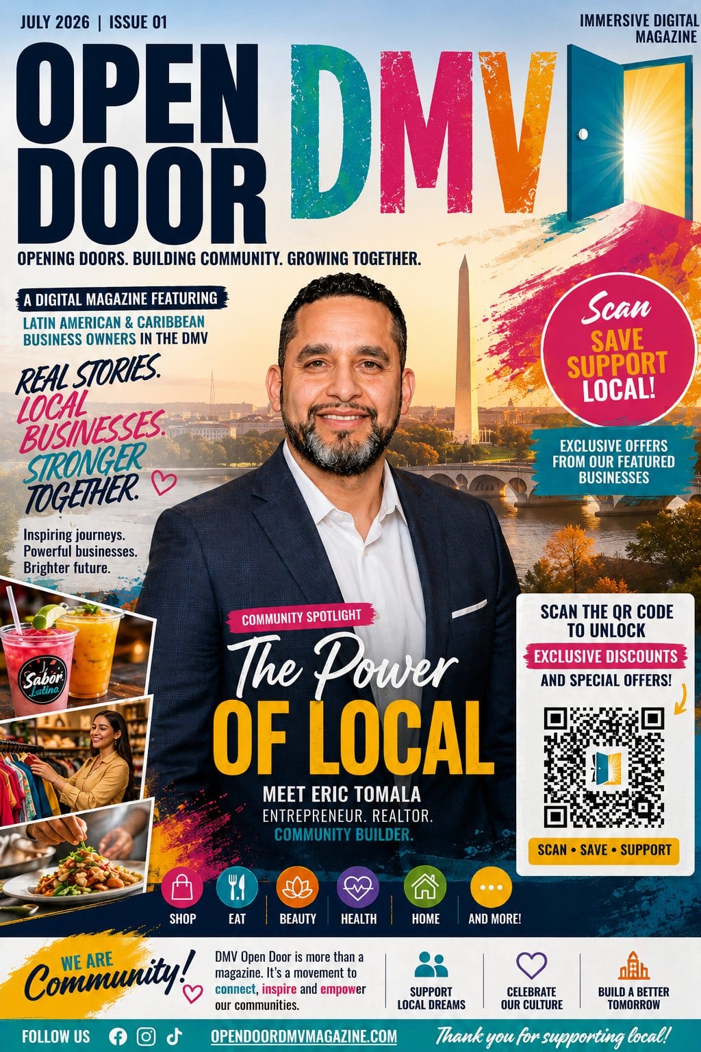 Open Door DMV — Issue 01 magazine cover.